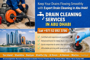 Drain cleaning services in Abu Dhabi using hydro jetting